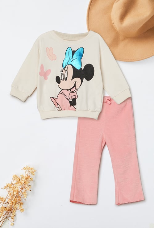 Girls Minnie Trousers Set