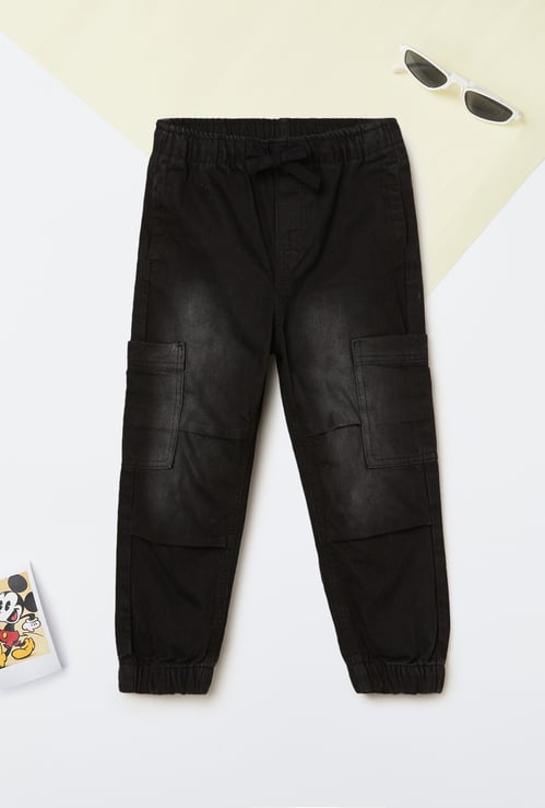 Boys Relaxed Denim Joggers