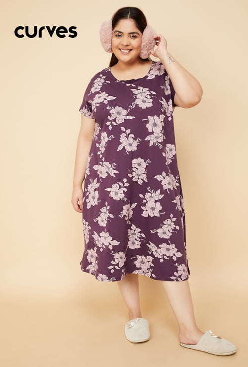 Women Floral Print Nightgown