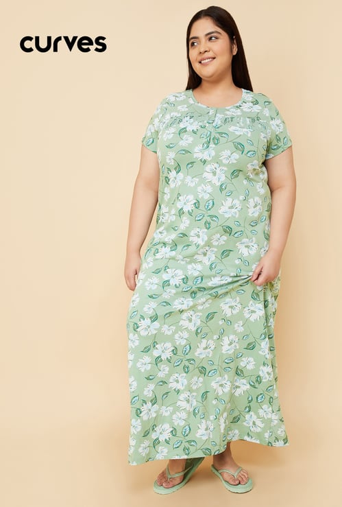 Women Floral Print Nightgown