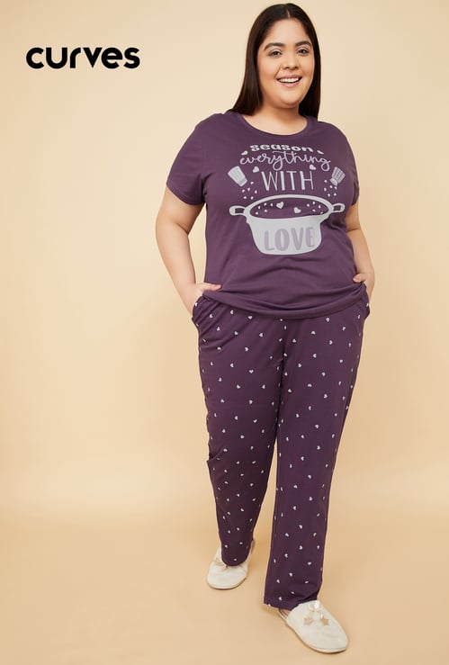Women Printed PJ Set