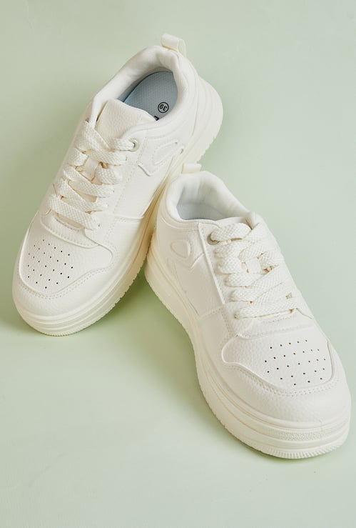 Women Perforations Sneakers