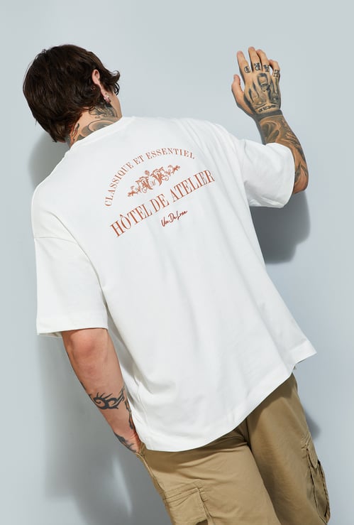 URB_N Men Printed Boxy Fit T-shirt