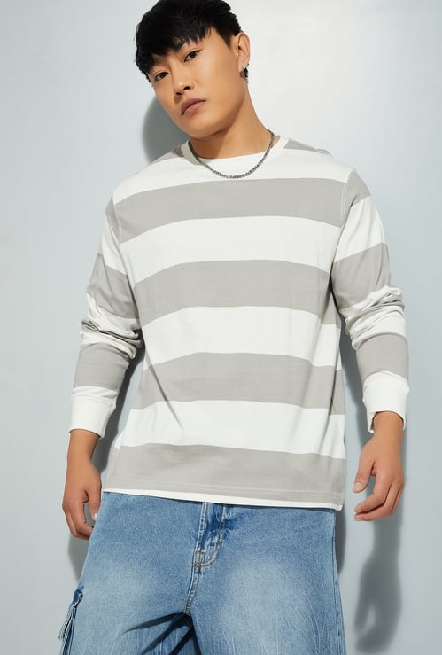 URB_N Men Striped T-shirt