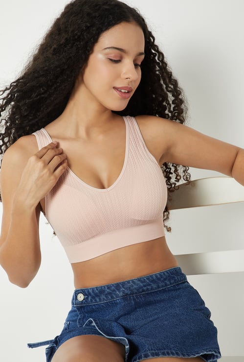 Women Patterned Sports Bra