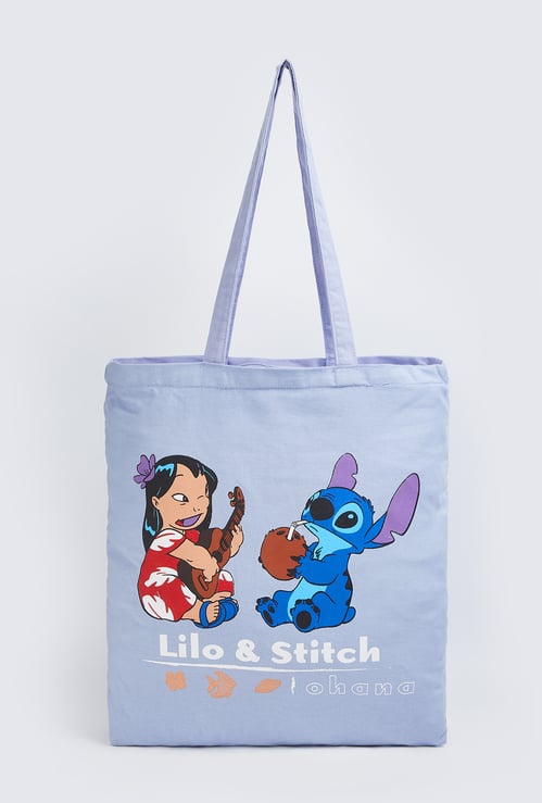 Women Lilo & Stitch Print Shopper Bag