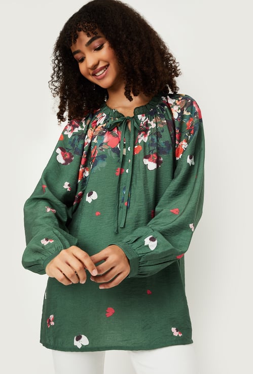 Women Floral Print Tunic
