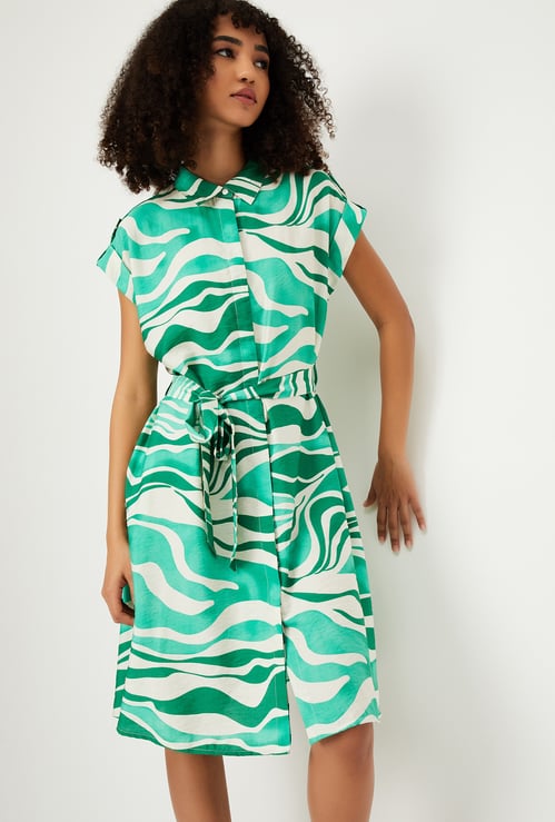 Women Printed A-line Dress