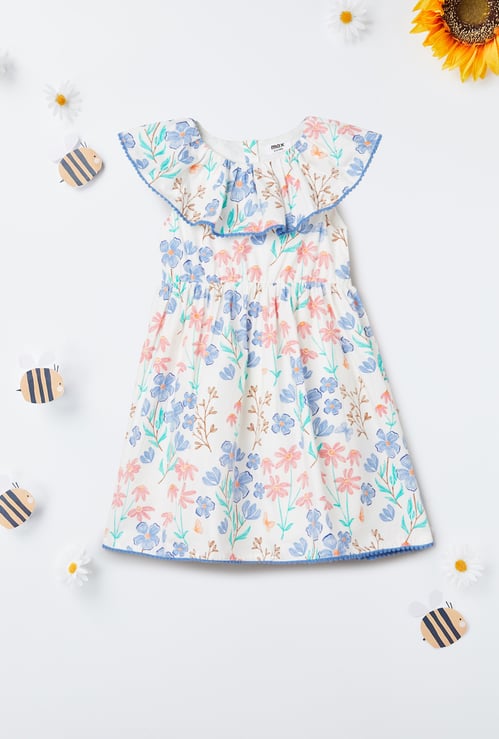 Girls Floral A-line Dress