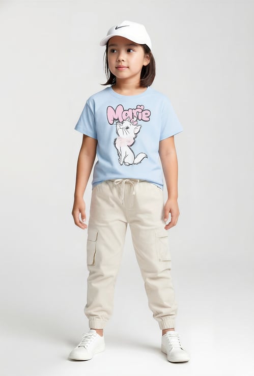 Girls Marie Print Oversized T-shirt