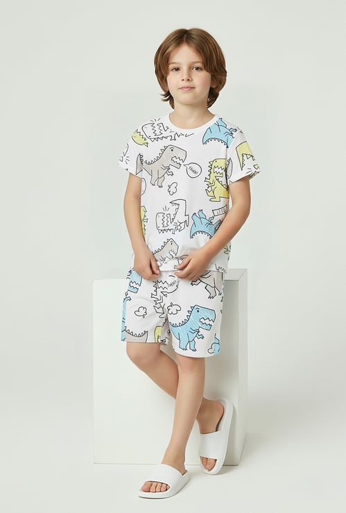 Boys Dino Print Sleepwear Set