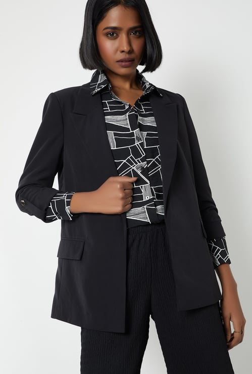 Kalki x Max Women Solid Formal Blazer