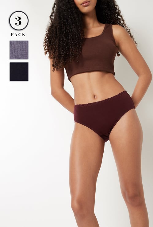 Women Solid Super Soft Modal Hipster Panty - Pack of 3