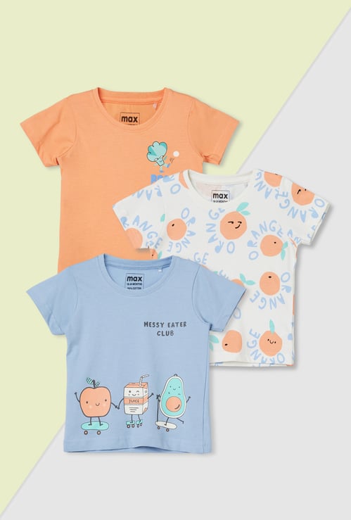 Boys Printed T-shirt - Pack of 3