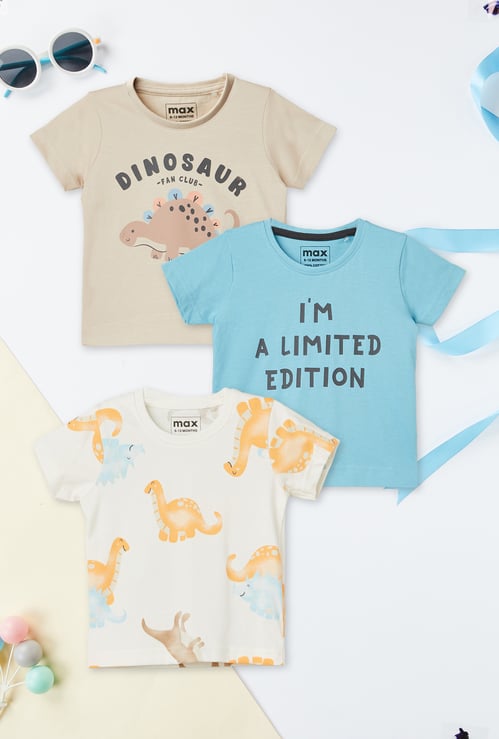 Boys Printed T-shirt - Pack of 3