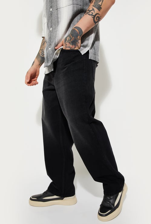 URB_N Men Washed Loose Fit Jeans