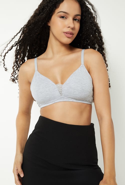 Women Solid Non-Padded Non-Wired Soft Cup Bra