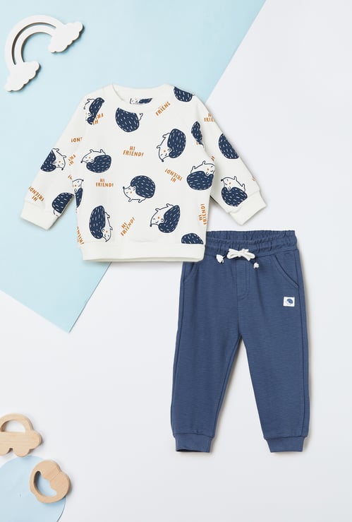 Boys Printed Joggers Set