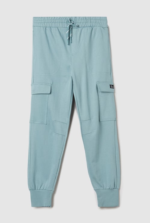 Boys Knit Cargo Joggers