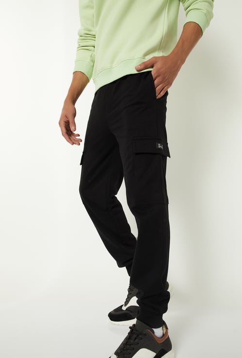Boys Solid Cargo Joggers