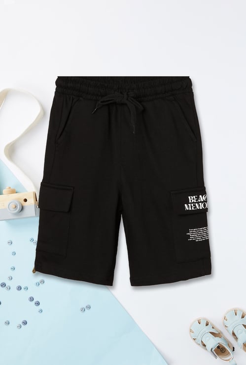 Boys Printed Cargo Shorts