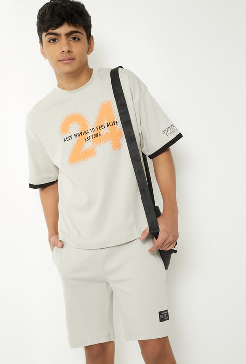 Boys Printed Shorts Set