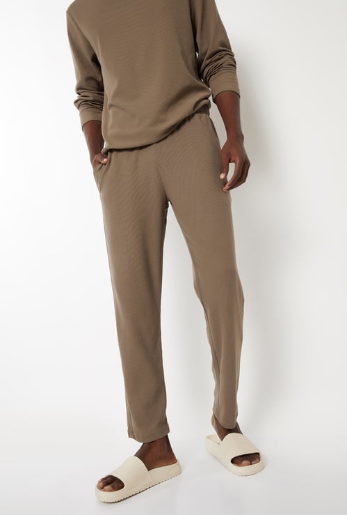 Men Textured Lounge Pants