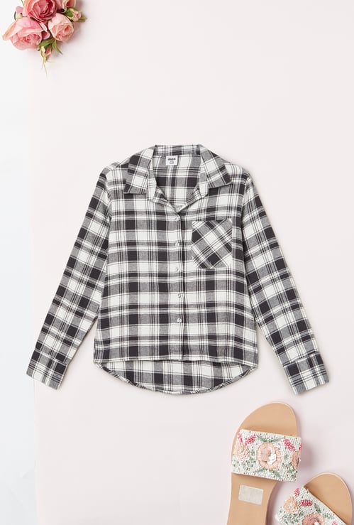 Boys Checked Regular Fit Shirt