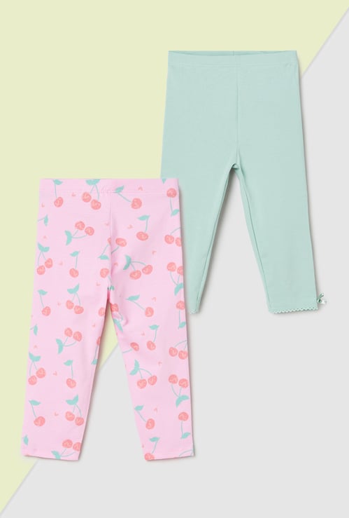 Girls Assorted Leggings - Pack of 2