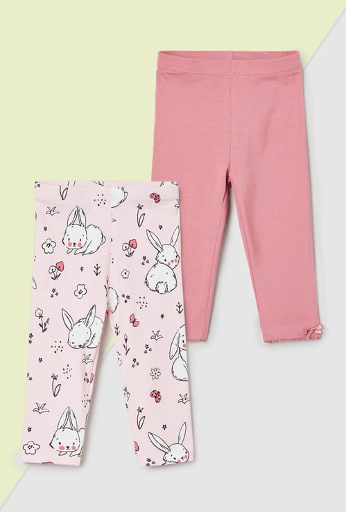 Girls Assorted Leggings - Pack of 2