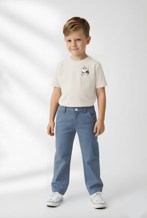 Boys Colourblocked Balloon Trousers