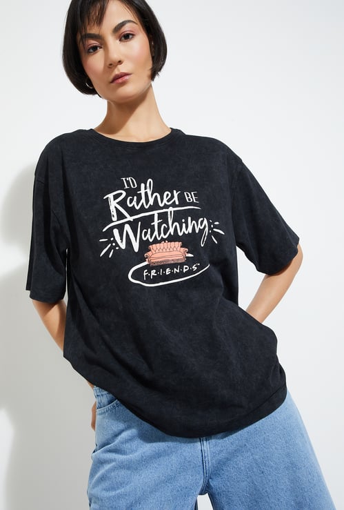 ALAYA F x URB_N Women Friends Print T-shirt