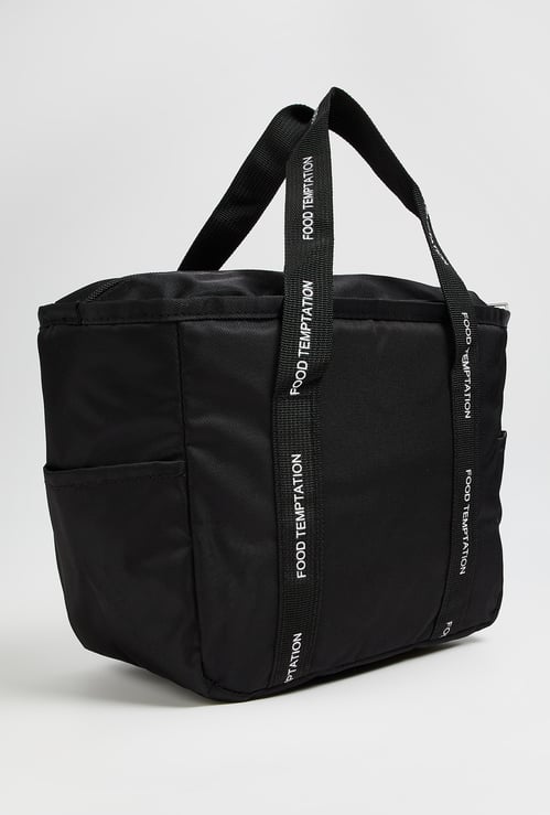 Unisex Textured Lunch Bag