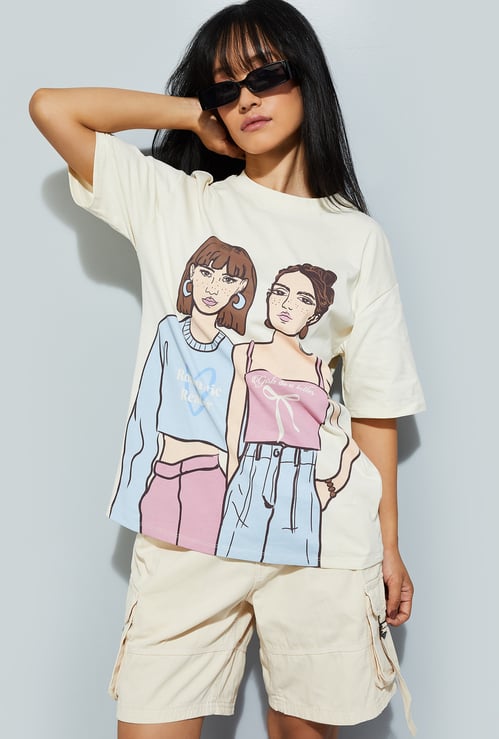 URB_N Women Printed T-shirt