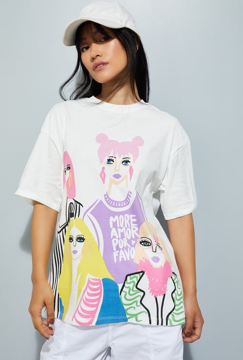 URB_N Women Printed T-shirt