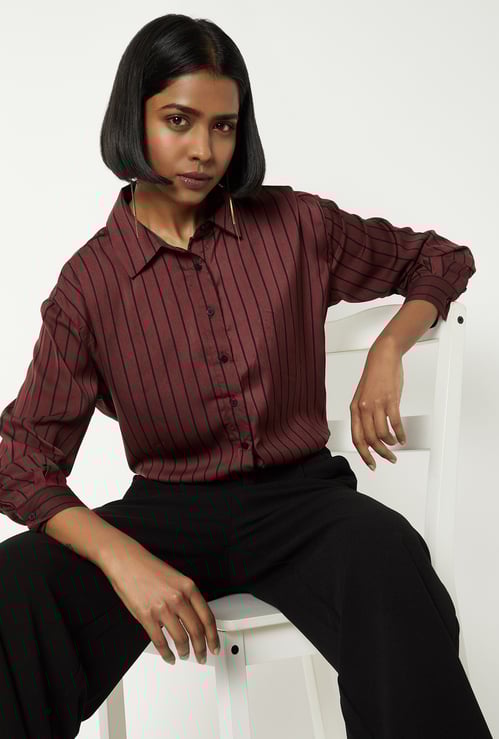 Women Striped Formal Shirt