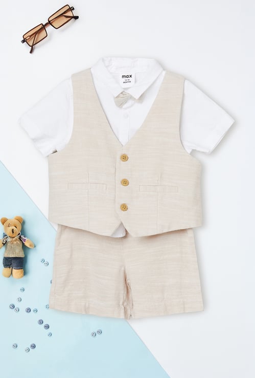 Boys Shirt and Shorts with Vest