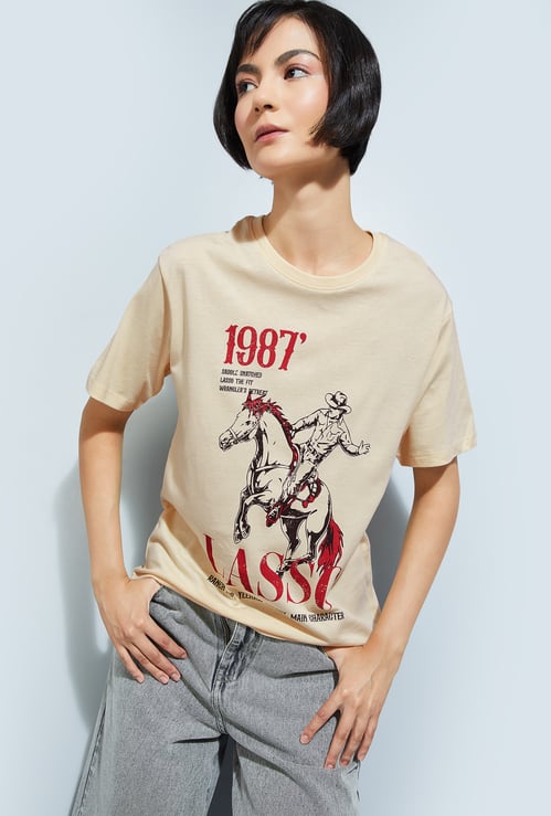 ALAYA F x URB_N Printed Relaxed Fit T-shirt