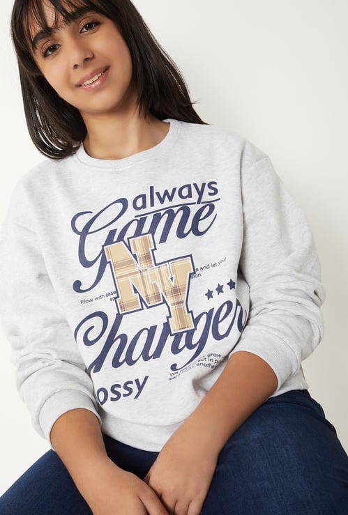 Girls Printed Sweatshirt