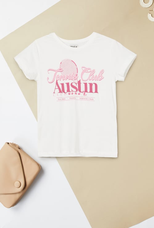 Girls Graphic Print T-shirt