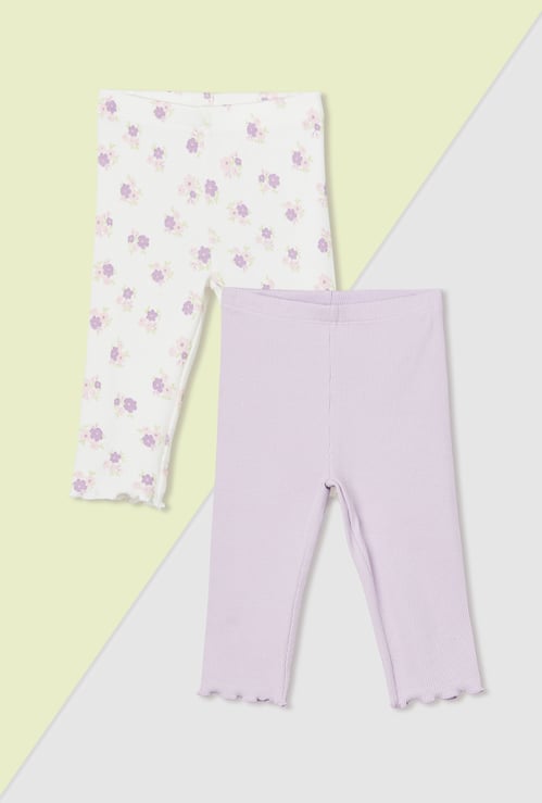 Girls Assorted Leggings - Pack of 2