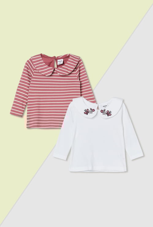 Girls Knitted Top - Pack of 2