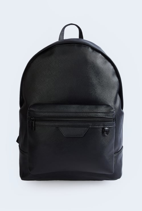 Men Textured Backpack