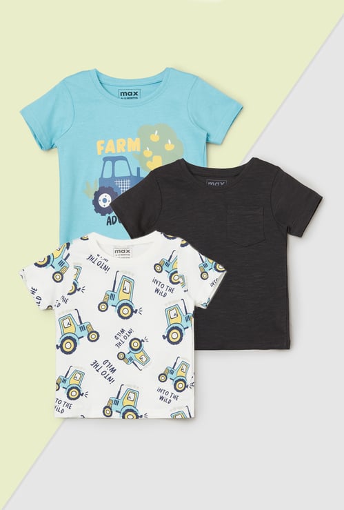Boys Assorted T-shirts - Pack of 3