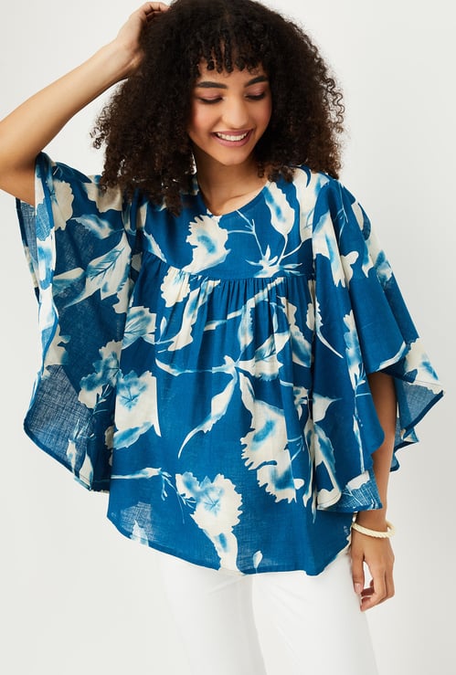 Women Floral Print Tunic