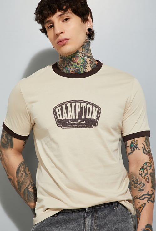 URB_N Men Graphic Print Slim Fit T-shirt