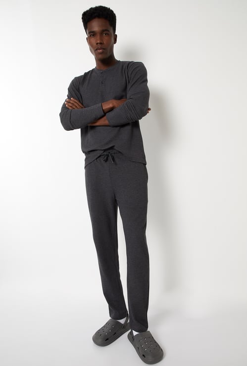 Men Textured Lounge Pants