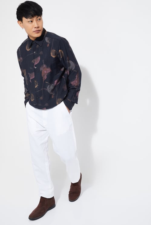 URB_N Men Printed Regular Fit Shirt