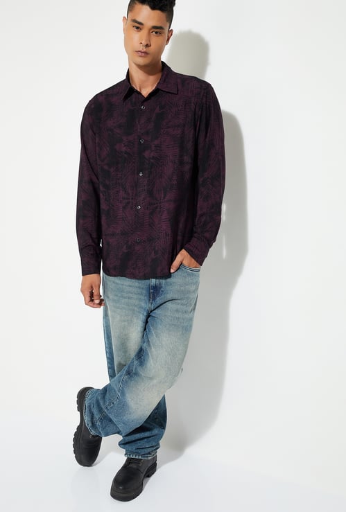 URB_N Men Printed Regular Fit Resort Shirt