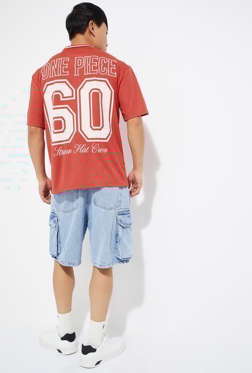 URB_N Men One Piece Print Oversized T-shirt